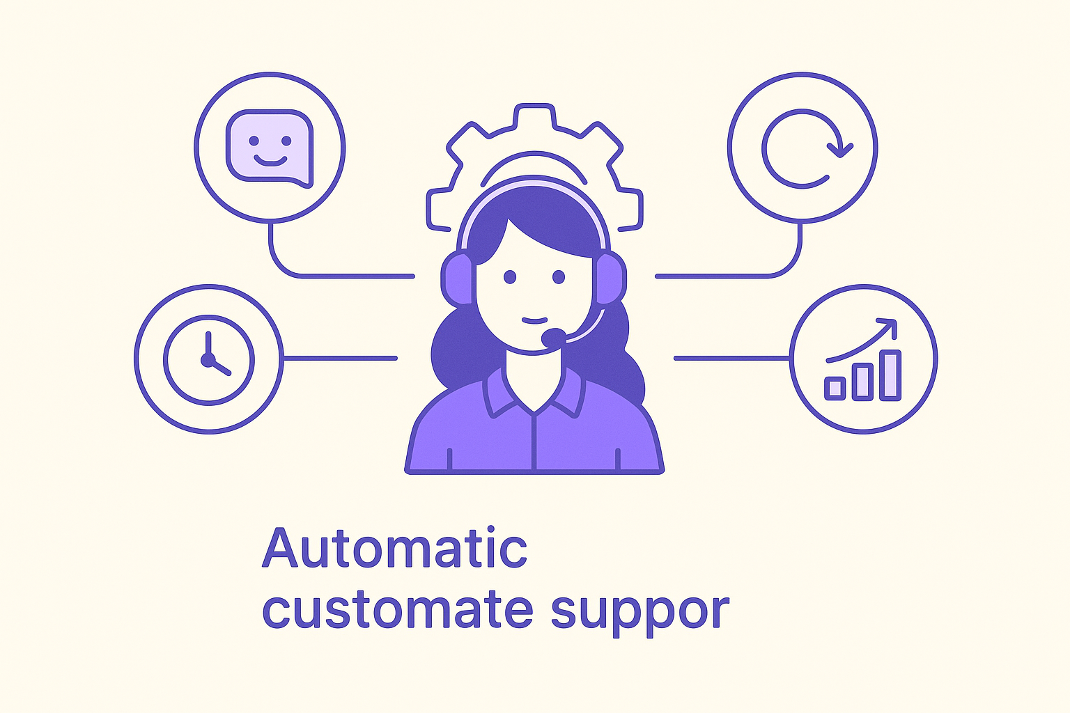 An infographic showing the benefits of automated customer support.