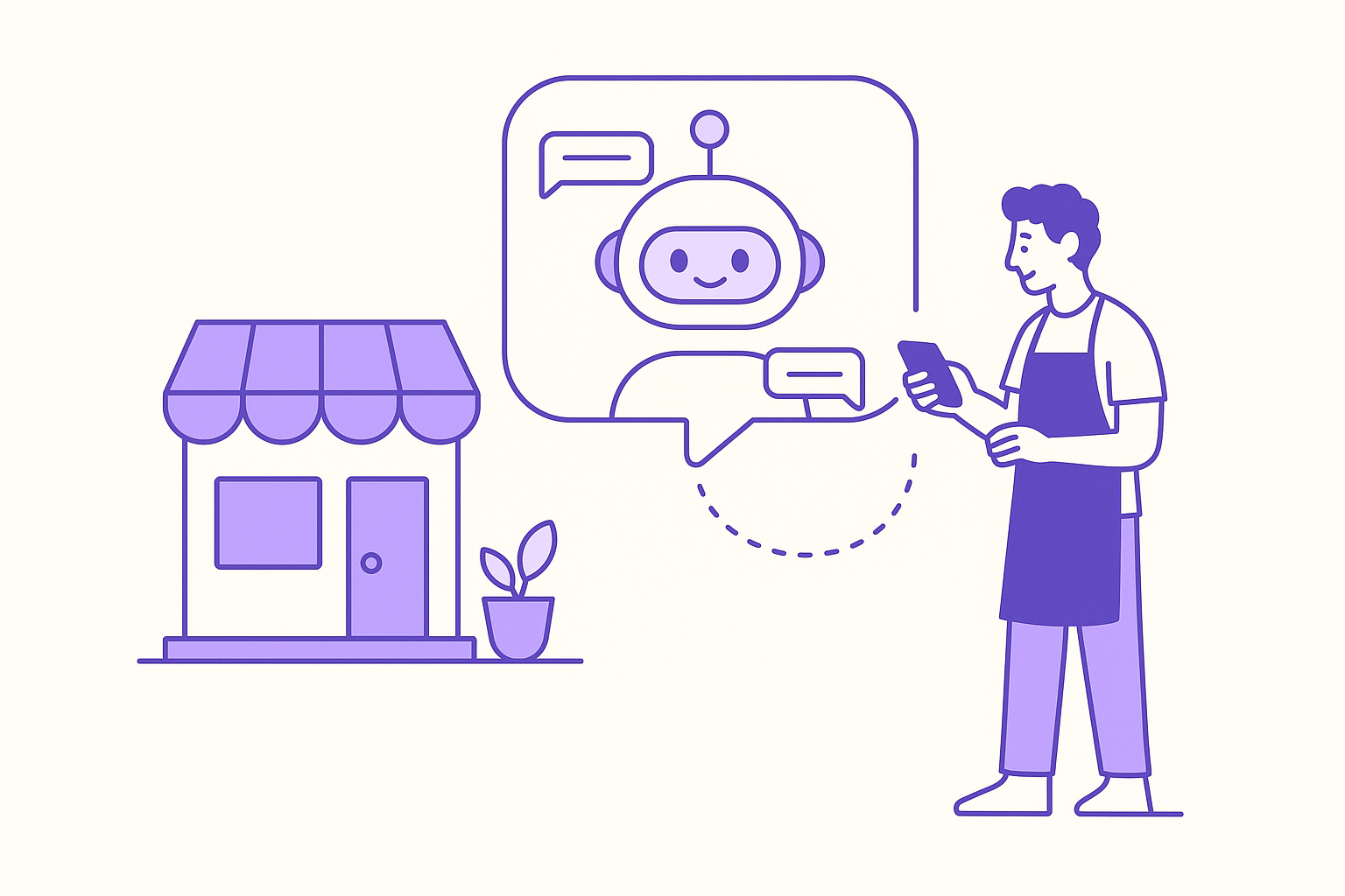 Küçük işletmelerde chatbot kullanımını gösteren bir grafik