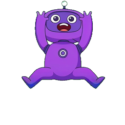 Myra mascot celebrating